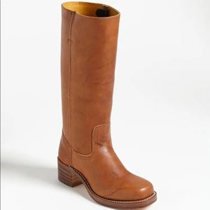 Vintage Frye Campus Boots Cognac-Brown